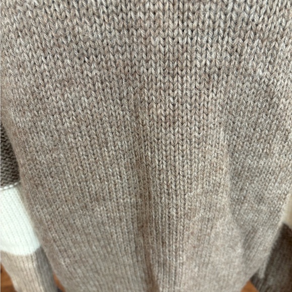 Johnny Was Alpaca Brown and Cream Women's Sweater - Picture 11 of 12
